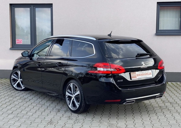 Peugeot 308 cena 57900 przebieg: 158000, rok produkcji 2017 z Poręba małe 781